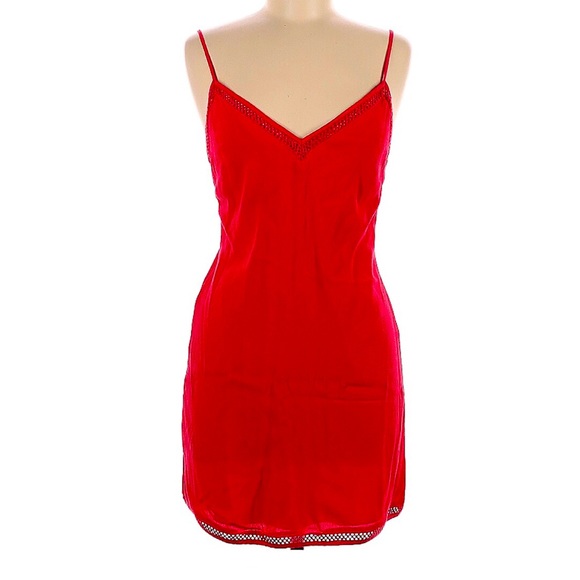 🆕 Lovers + Friends Red Slip Dress - Picture 1 of 2